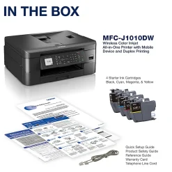 Brother MFC-J1010DW Wireless Inkjet All-in-One Color Printer With Refresh EZ Print Eligibility