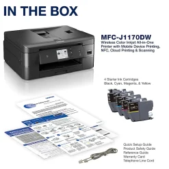 Brother MFC-J1170DW Wireless Inkjet All-In-One Color Printer With Refresh EZ Print Eligibility