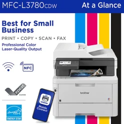 Brother MFC-L3780CDW Wireless Digital Laser Color All-In-One Printer With Refresh EZ Print Eligibility