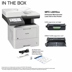 Brother MFC-L6810DW Enterprise Wireless Laser Monochrome All-In-One Printer