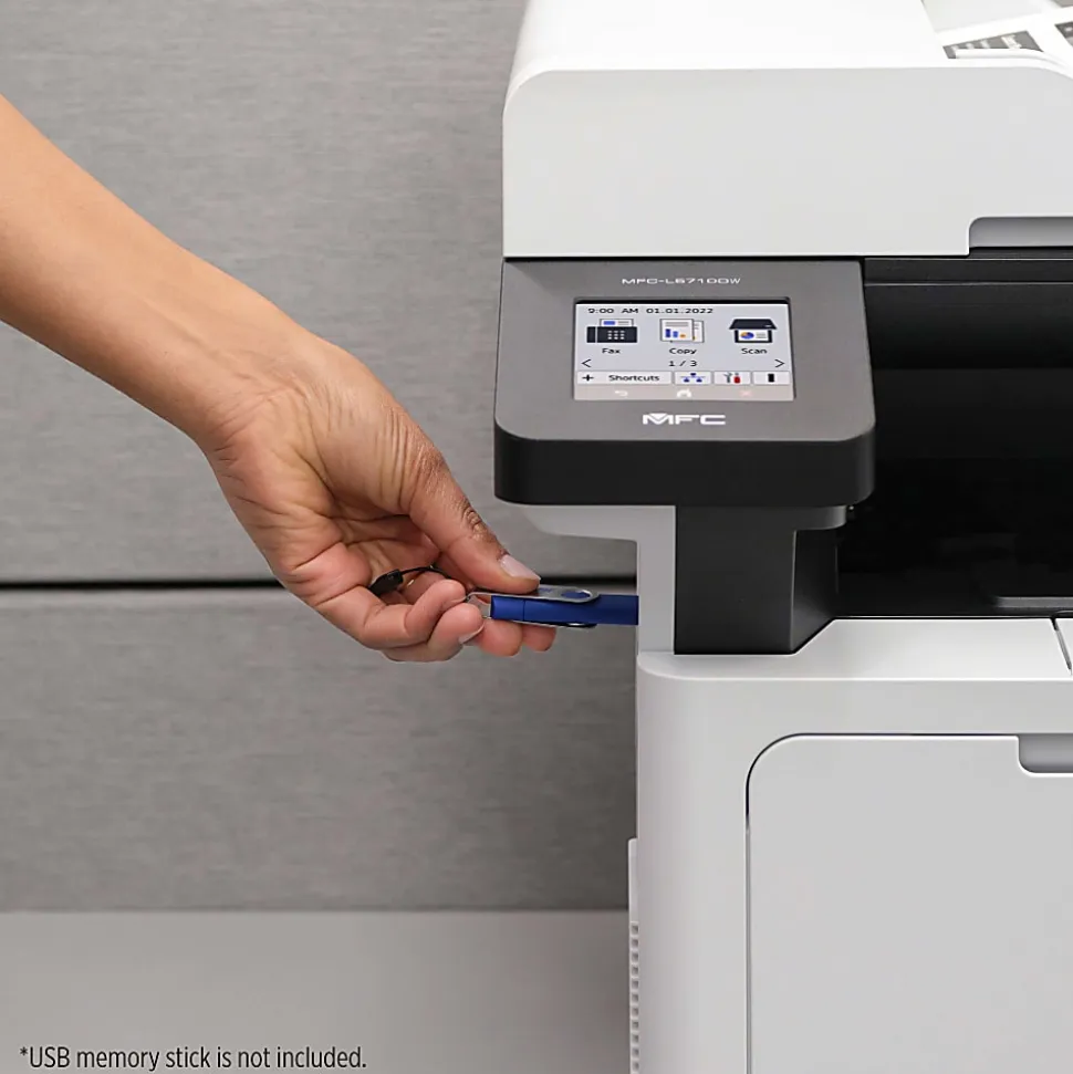 Brother MFC-L5710DW Wireless Business Monochrome All-in-One Laser Printer with Networking and Duplex Print, Scan, and Copy