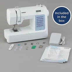 Brother Portable Computerized Sewing Machine with 60 Built-in Stitches, White