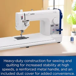Brother PQ1600S High-Speed Straight-Stitch Sewing & Quilting Machine, White