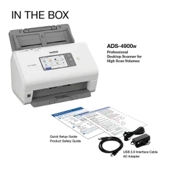 Brother Professional Wireless Desktop Scanner, ADS-4900W