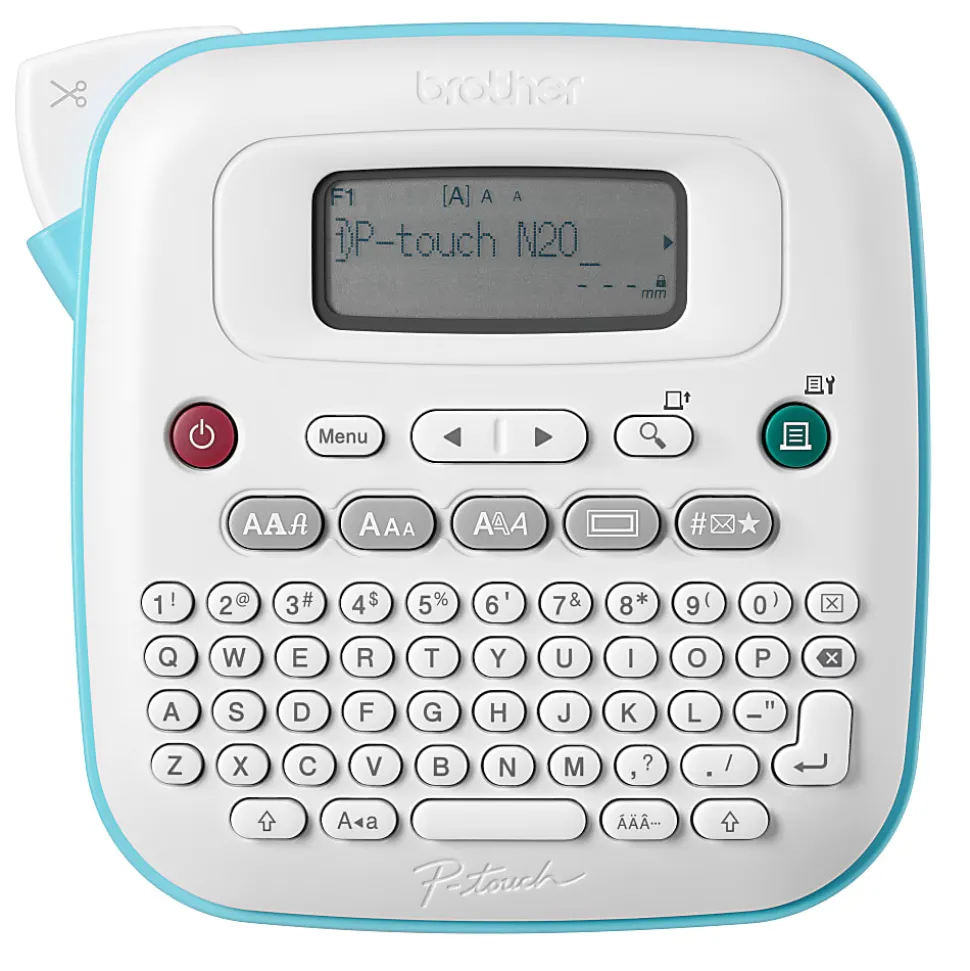 Brother P-touch Personal Desktop Label Maker (PT-N20), Prints on P-touch Btag ~½” (12mm) Label Tapes
