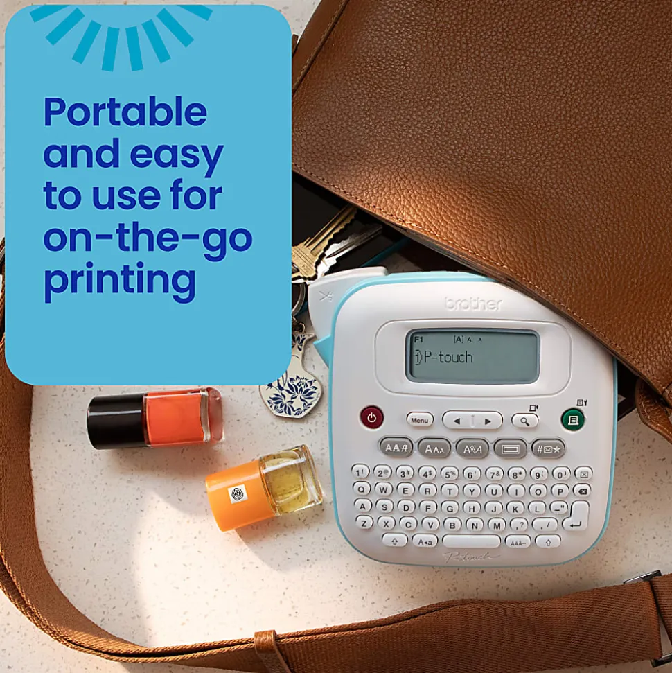 Brother P-touch Personal Desktop Label Maker (PT-N20), Prints on P-touch Btag ~½” (12mm) Label Tapes