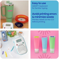 Brother P-touch Personal Handheld Label Maker (PT-N10), Prints on P-touch Btag ~½” (12mm) Label Tapes