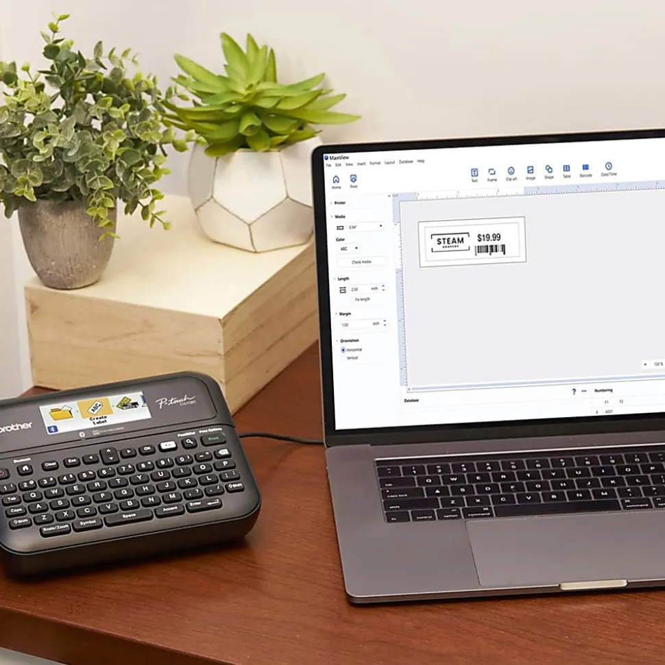 Brother P-Touch PT-D610BTVP Business Professional Connected Label Maker With Bluetooth®