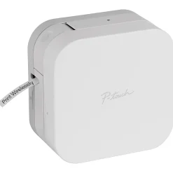 Brother P-touch® PTP300BT CUBE Smartphone Label Maker, White