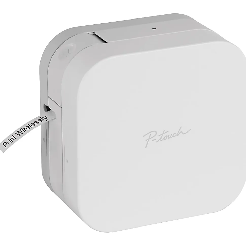 Brother P-touch® PTP300BT CUBE Smartphone Label Maker, White