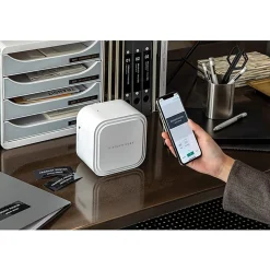 Brother P-Touch PTP910BT CUBE XP Label Maker, White