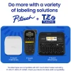 Brother P-touch TZeFX651, Flexible ID Laminated, 1" x 26.2 ft (24mm x 8m), Black on Yellow Label Tape