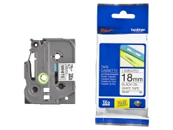 Brother P-touch TZe251, Laminated, ~1 in x 26.2 ft (24mm x 8m), Black on White Label Tape