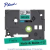 Brother P-Touch TZe731, Laminated, ~1/2in x 26.2ft (12mm x 8m), Black on Green Label Tape