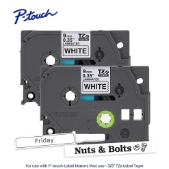 Brother P-touch TZe2212PK Laminated, 3/8