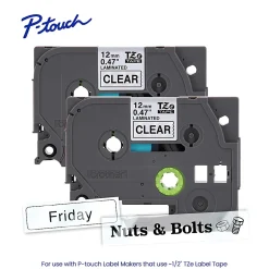 Brother P-touch TZe1312PK, Laminated, 1/2