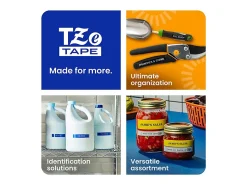 Brother P-touch TZeS621, Strong Adhesive, Laminated, 3/8