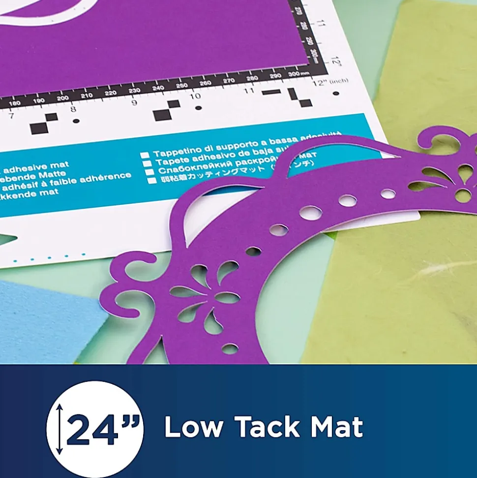 Brother® ScanNCut DX Large Standard/Low-Tack Adhesive Mats, 12" x 24", Set Of 6 Mats