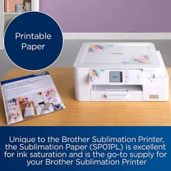 Brother Sublimation Paper, 8-1/2" x 11", White, Pack Of 100 Sheets