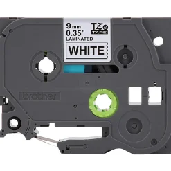 Brother TZe-221 Black-On-White Tape, 0.38" x 26.2'