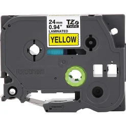 Brother TZe-651 Black-On-Yellow Tape, 1