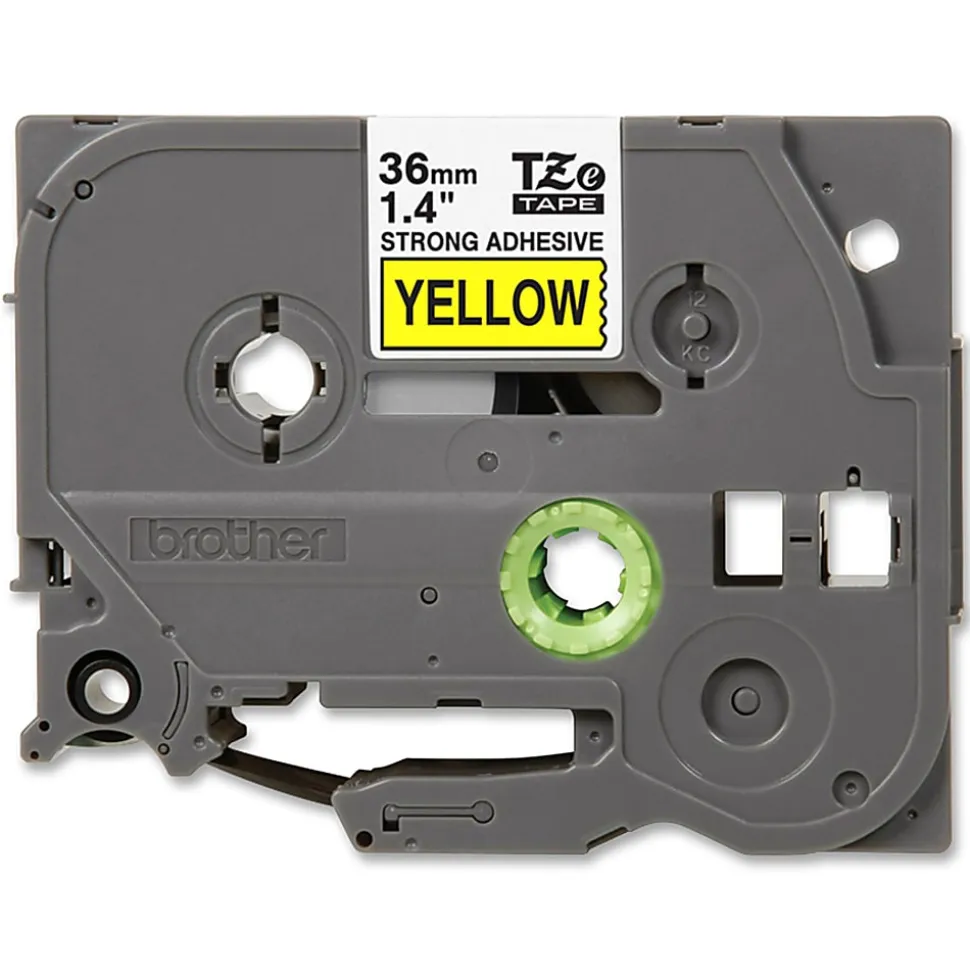 Brother TZeS661 Black-on-Yellow Label Tape