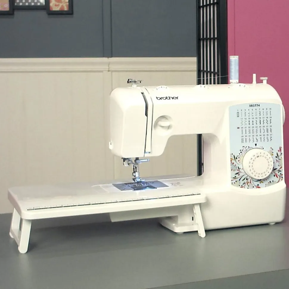 Brother XR3774 37-Stitch Sewing and Quilting Machine With Wide Table, White