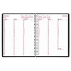 2026 Brownline® DuraFlex Weekly Appointment Planner, 11" x 8-1/2", 50% Recycled, Black, January To December, CB950V.BLK