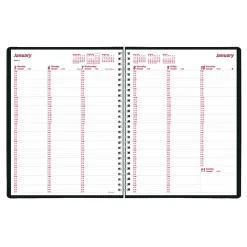 2026 Brownline® DuraFlex Weekly Appointment Planner, 11" x 8-1/2", 50% Recycled, Black, January To December, CB950V.BLK