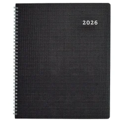 2026 Brownline® DuraFlex Weekly Appointment Planner, 11" x 8-1/2", 50% Recycled, Black, January To December, CB950V.BLK