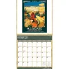 2026 BrownTrout Vintage Travel Posters Monthly Plastic-Free Square Wall Calendar, January to December 2026, 9798330706143 - 9798330706143