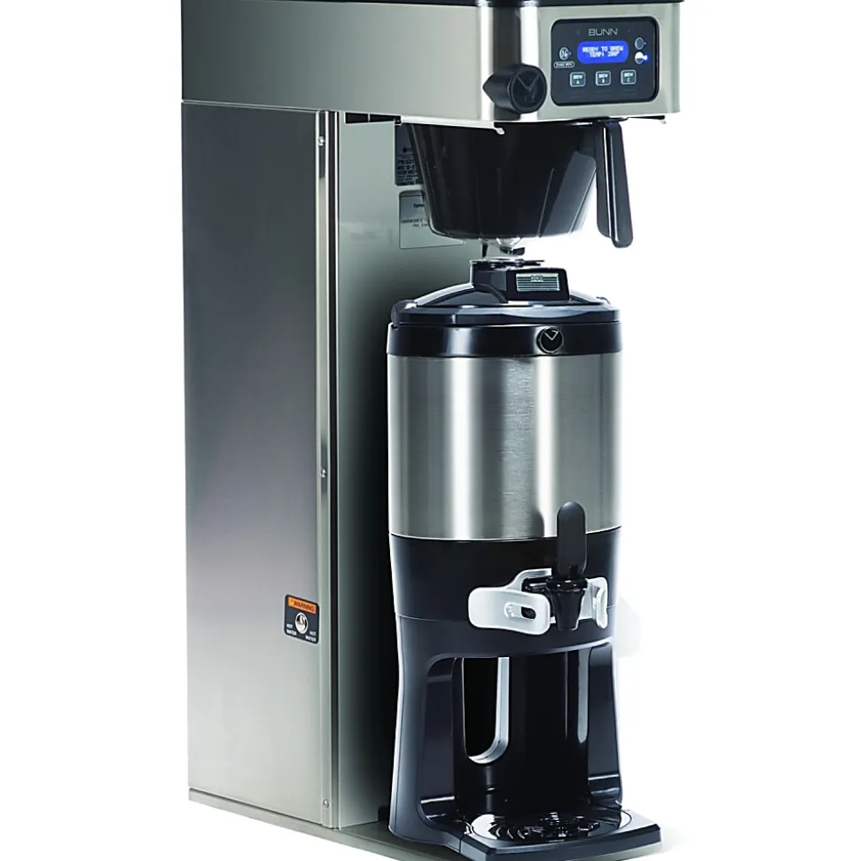 Bunn ICB Infusion Series Programmable Coffee Brewer, Single Design, Tall Profile, Black/Silver