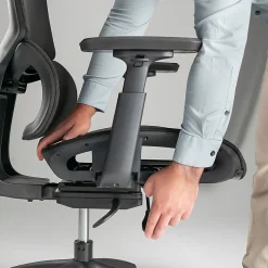 Bush Business Furniture Align Fabric High Back Ergonomic Office Chair with Lumbar Support, Black Nylon Mesh, Standard Deliver Service