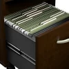Bush Business Furniture Arrive 72"W L Shaped Reception Desk with Shelf and Mobile File Cabinet, Mocha Cherry, Standard Delivery