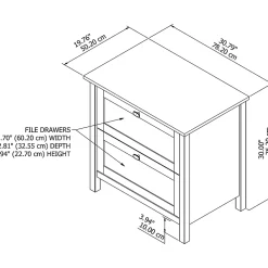 Bush Business Furniture Broadview 30