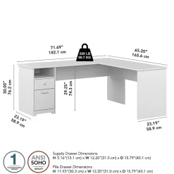 Bush Business Furniture Cabot 72