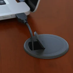 Bush Business Furniture Components 72"W Corner Right-Hand Computer Desk, Hansen Cherry/Graphite Gray, Standard Delivery