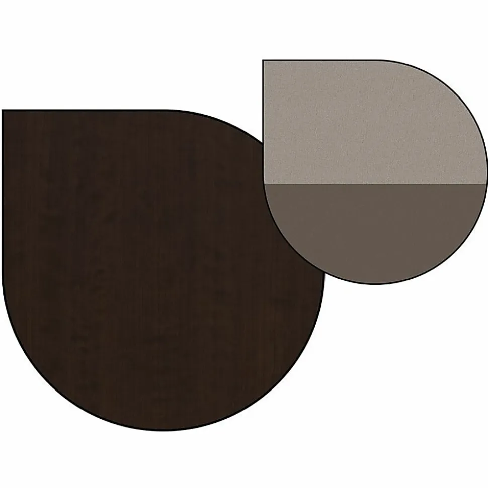 Bush Business Furniture Easy Office 60W 2-Person Straight Desk Open Office, Mocha Cherry, Standard Delivery