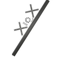 Bush Business Furniture ProPanels X Connector with 66H Post, Light Gray/Slate, Standard Delivery