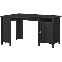 Bush Business Furniture Salinas 55"W Corner Desk With Storage, Vintage Black, Standard Delivery