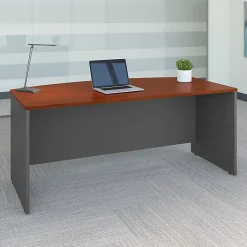 Bush Business Furniture Series C Components Bow Front Desk, 72