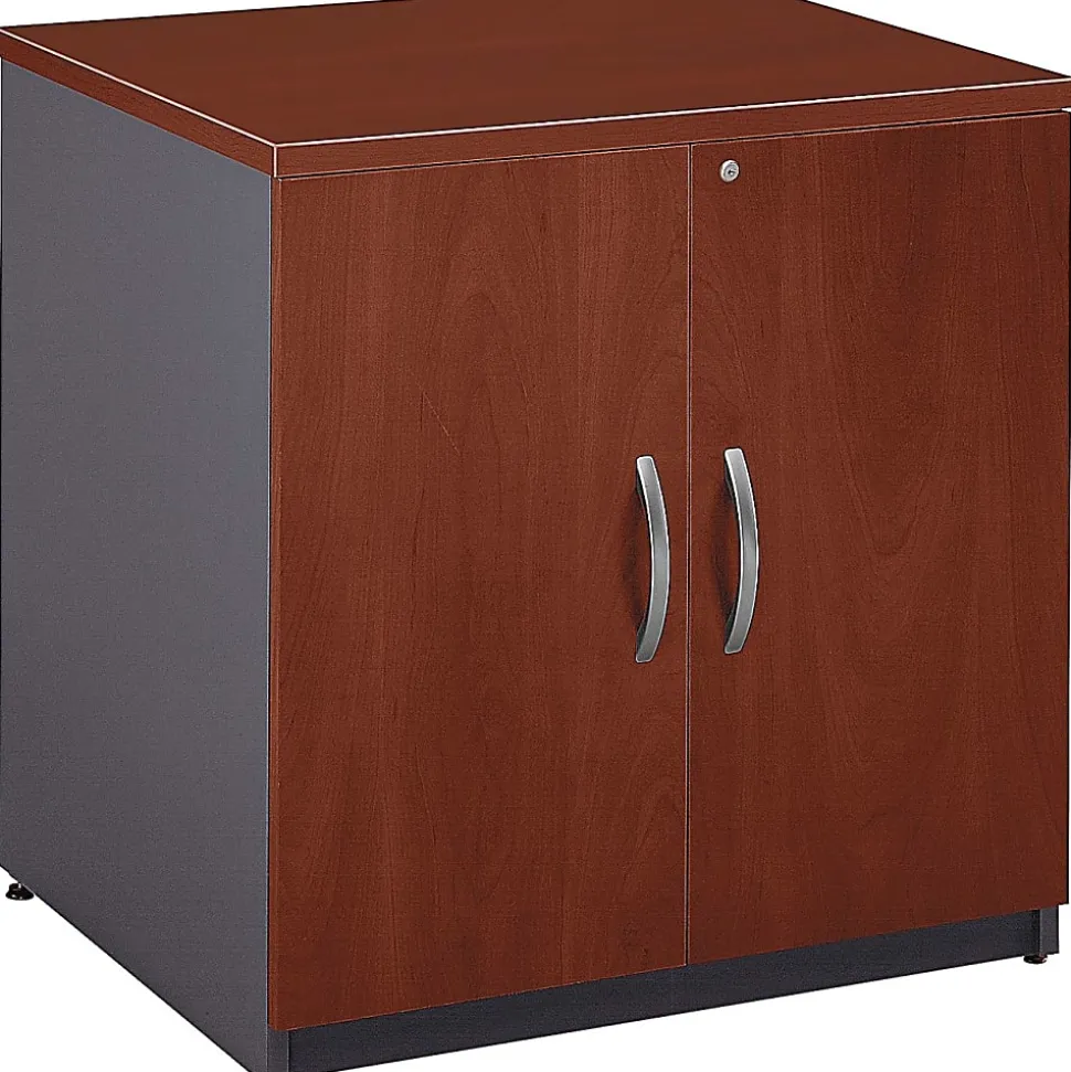 Bush Business Furniture Series C Components Storage Cabinet, 30"W, Hansen Cherry, Standard Delivery