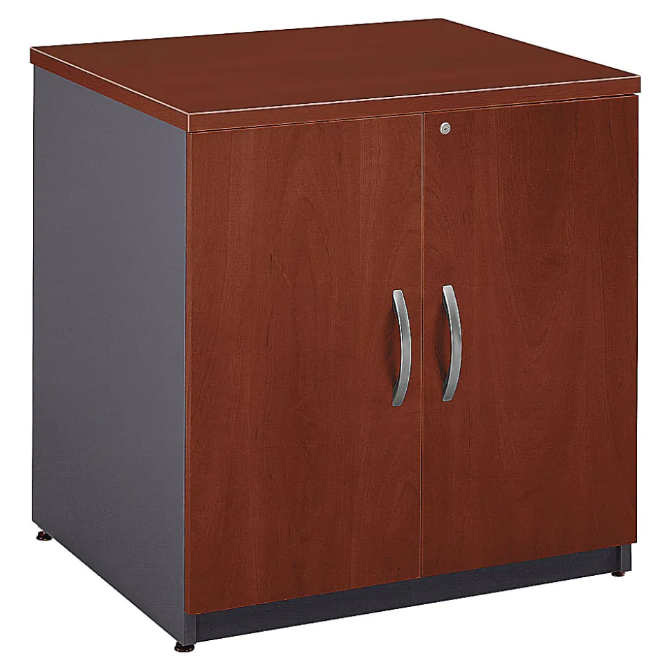 Bush Business Furniture Series C Components Storage Cabinet, 30"W, Hansen Cherry, Standard Delivery