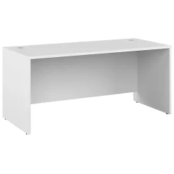 Bush Business Furniture Studio C 66"W Office Computer Desk, White, Standard Delivery