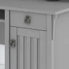 Bush Furniture Salinas 60"W L Shaped Desk with Hutch, Cape Cod Gray, Standard Delivery