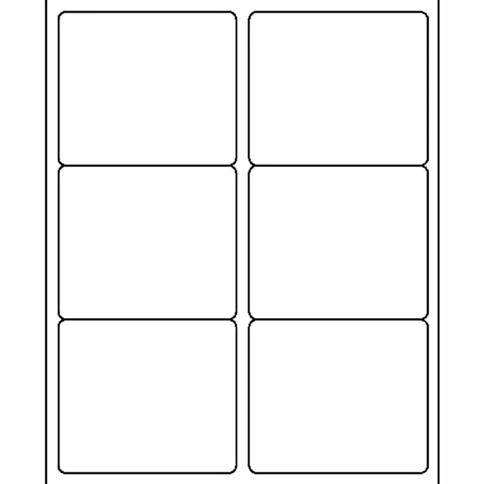 Business Source Bright White Premium-quality Address Labels - 3 1/3"x 4" - Permanent Adhesive - Rectangle - 21052CT