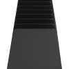 Business Source Desk Step Sorter, 4.50"H x 8.75"W x 5.50"D, Desktop, 25% Recycled, Black, Plastic