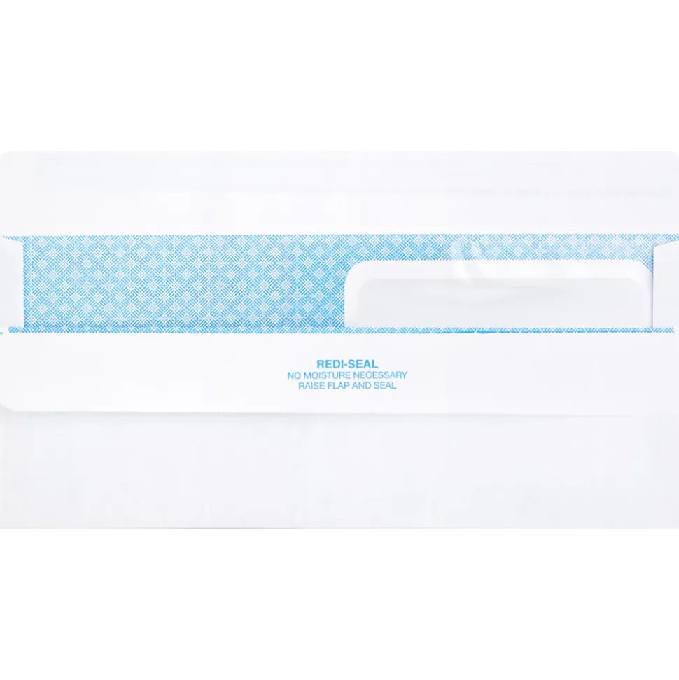 Business Source Double Window No. 8-5/8 Check Envelopes - Double Window - #8 5/8 - 8 5/8"x 3 5/8" - 24 lb - Self-sealing - White - 500 / Box - 04650