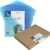 Business Source File Folder, Letter, Transparent, 5 Per Pack - 00605BX