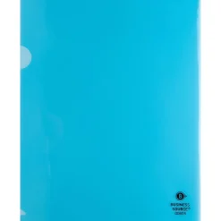 Business Source File Folder, Letter, Transparent, 5 Per Pack - 00605BX